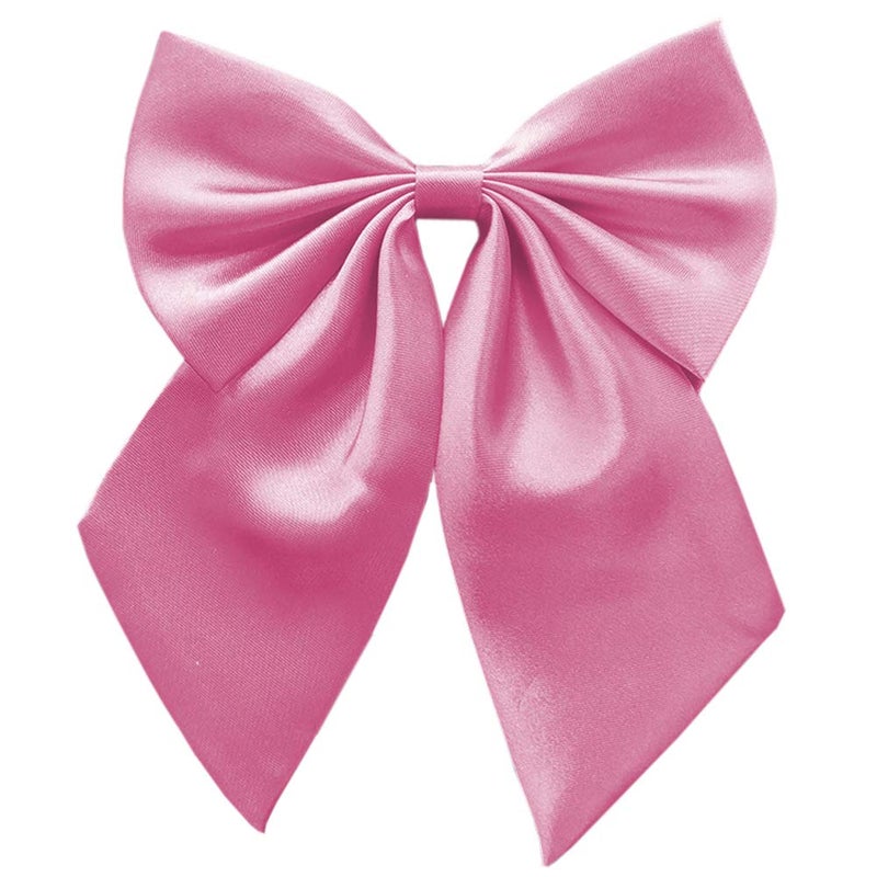 SYAYA Bow Tie for Women & Teen Girls, Ladies Elegant Satin Bowtie for School Uniforms Graduation or T-shirt Accessory W-B1 (Pink) - Image 5